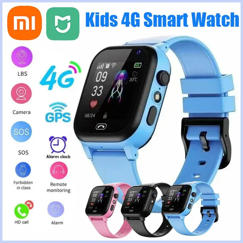 Xiaomi MIJIA Kids 4G Smart Watch Sim Card Call Video Call SOS GPS Location Camera Waterproof Watch For Boys Girls Smartwatch