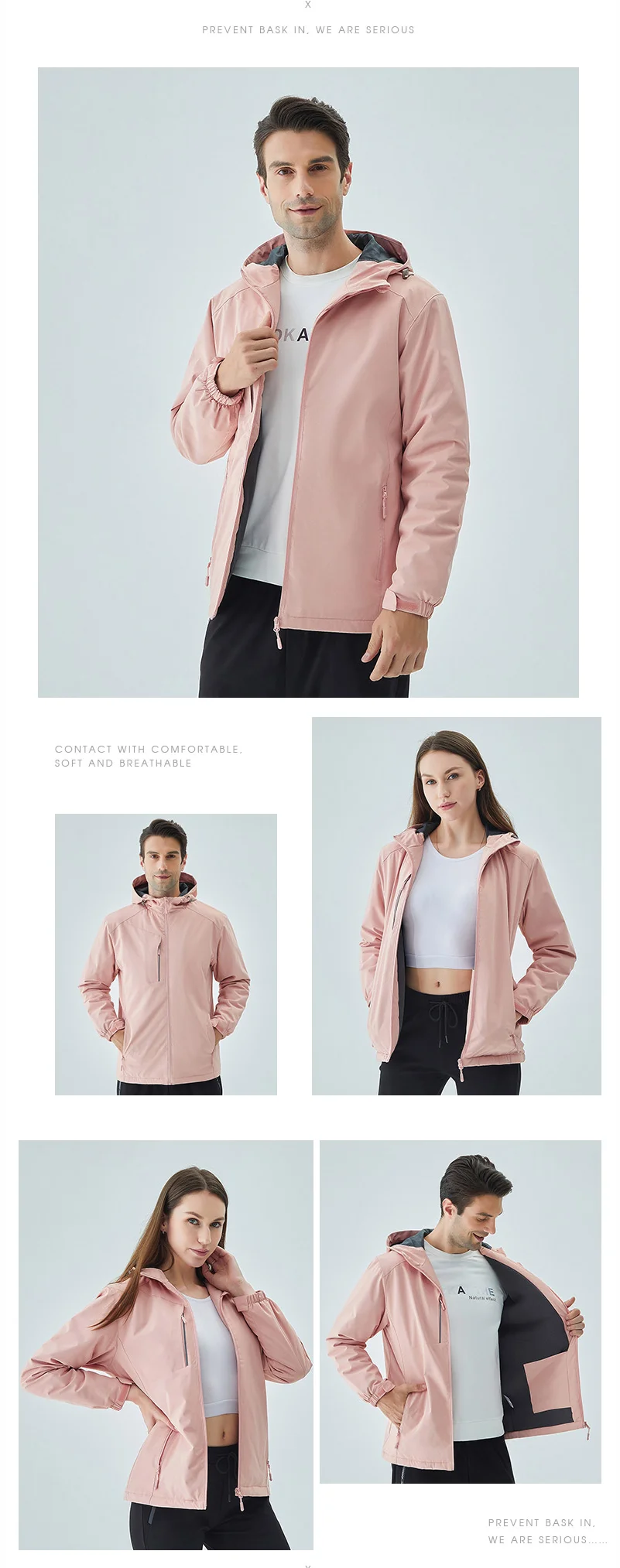 Men's Warm Jacket Custom Printed Embroidered Logo Women's Hoodie Plus Cashmere High Quality Men And Women Same Style Jacket 4xl