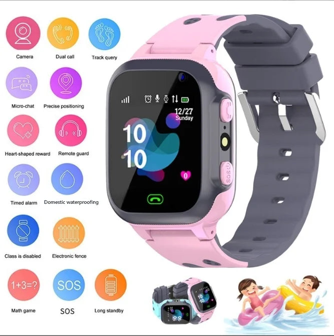 2023 New Kids SmartWatch Call Kids Watches For Children GPS SOS Waterproof Smartwatch Clock SIM Card Location Tracker Child Best