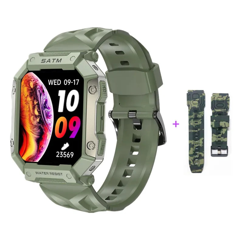 Smart Watch Men Women 1.83" AMOLED Screen 1000mAh Bluetooth Call Sports Fitness Bracelet IP68 Waterproof Smartwatch For Android