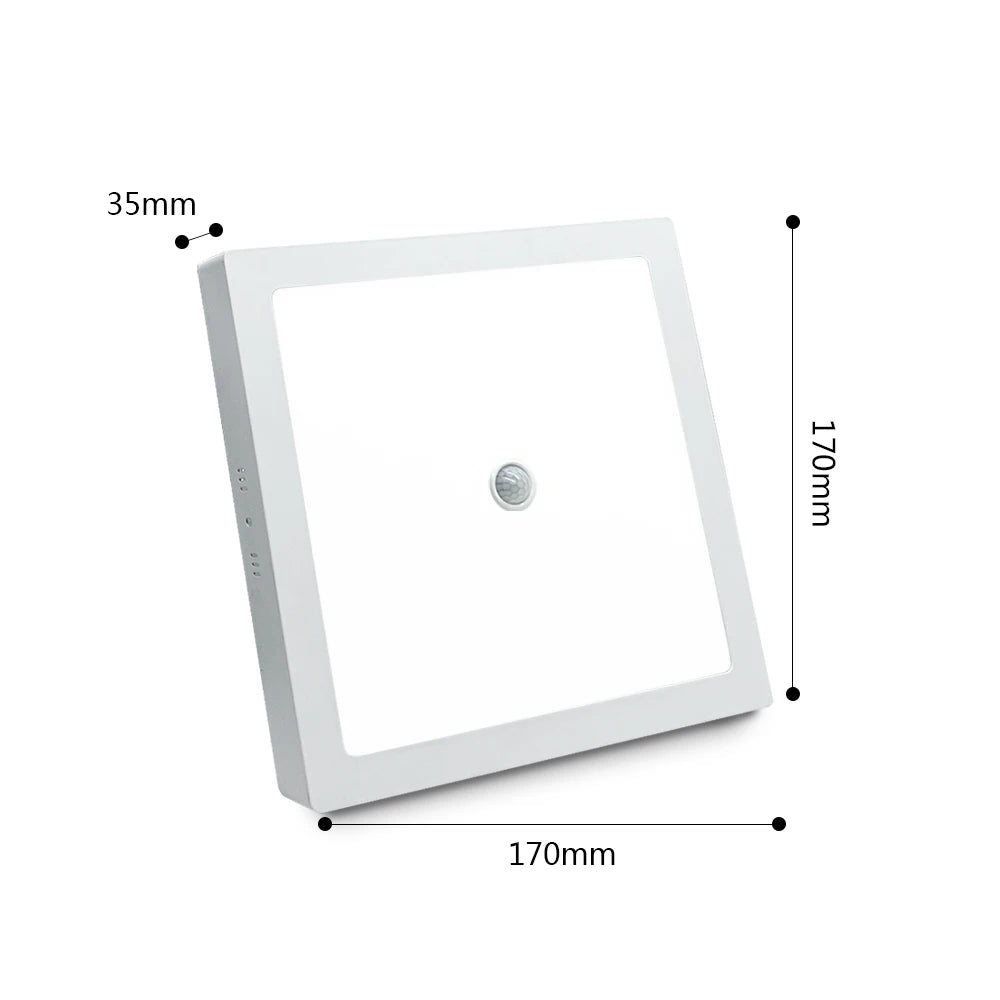 SANDIY Ceiling Lights Motion Sensor LED Panel Lights Smart Ceiling Lamp 6W 12W 24W for Foyer Kitchen Hallway Luminarie AC85-265V