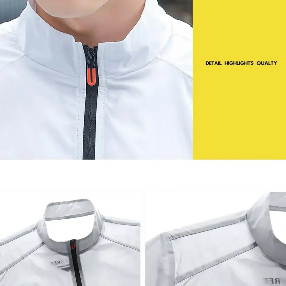 Jackets Men Windbreaker Coats Male Sunscreen Clothing Summer Camping Jacket Ultrathin Cycling Motorcycling Fishing Top