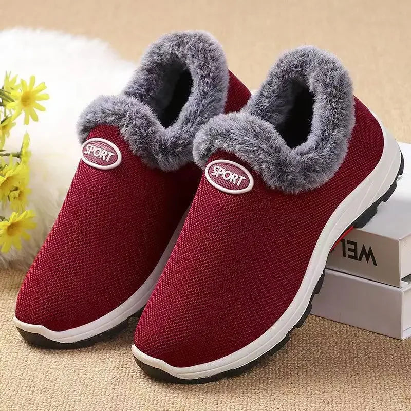 Waterproof Winter Boots for Women 2026 New Plush Snow Boots Women Ankle Boots Warm Black Couple Cotton Couples Platform Shoes