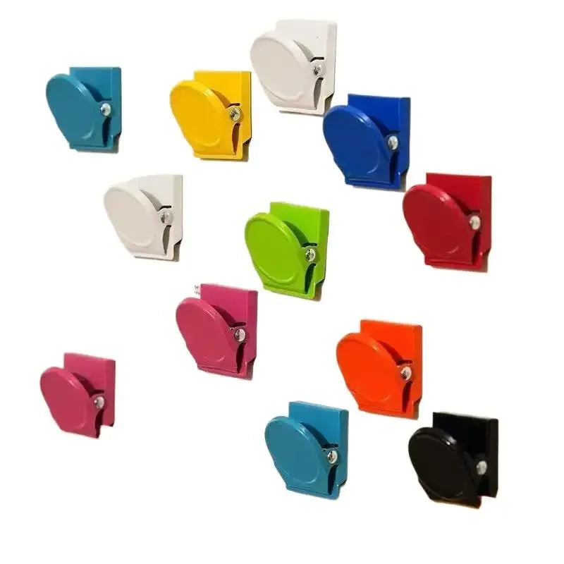 5-Piece Magnetic Office & Fridge Clips Multi-Color Multi-Functional File Organizers Suitable for Home, Kitchen, and Office Use