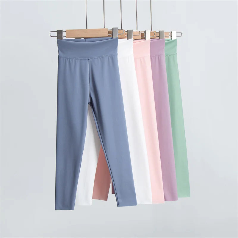 Girls Shark Pants Spring And Autumn Thin Section Baby Wear Casual Cut Sports Pants 4-12 Years Old Children's Elastic Dance Pants