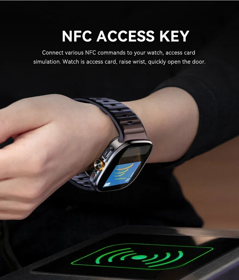 NEW Smartwatch 5G with 2.4" HD Screen 190° Rotating Camera WIFI 3D Stereo Navigation Compass NFC Bluetooth Smart Watch Men Women