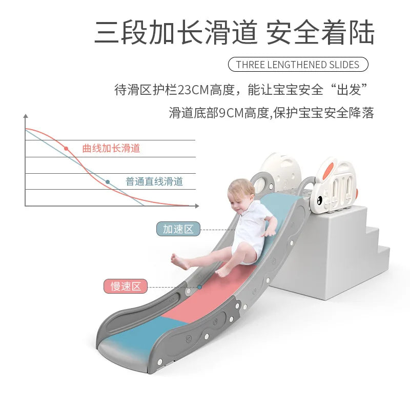 Children's Indoor Slide Home Toy Baby Kindergarten Playground Playground Slide Combination Thickening and Lengthening