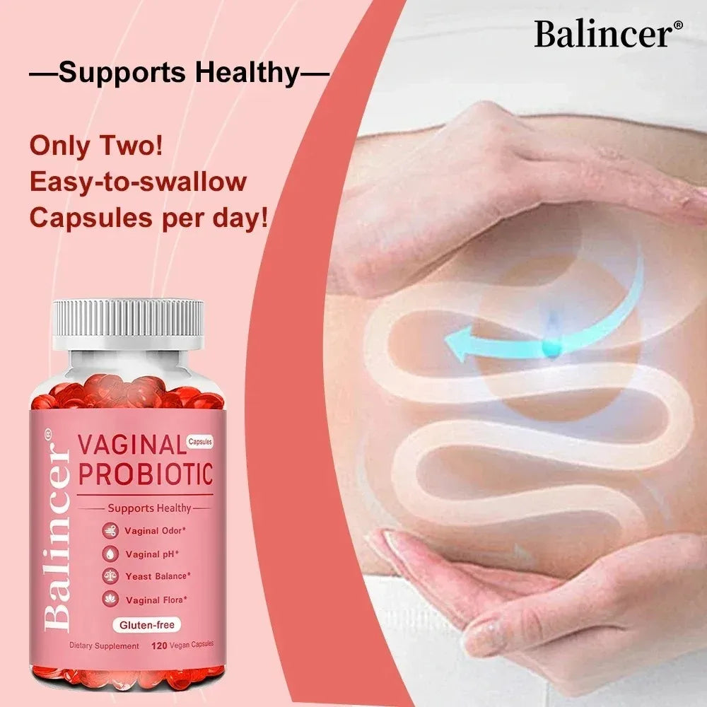Probiotics Capsules for Women, Promote Vaginal Health, Yeast Balance, Bloating & Digestion, Immune Support, Energy Boost
