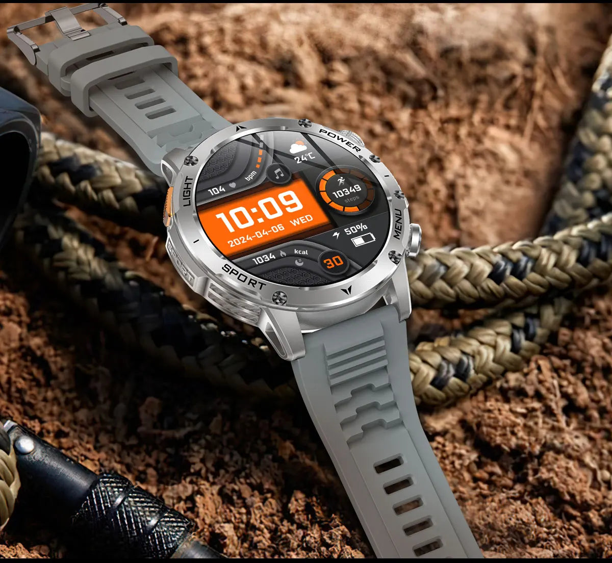New Smart Watch For Men 1000Mah Battery Fitness Tracking Sport Waterproof Clock Smart Bracelet Men Military High-end custom dial