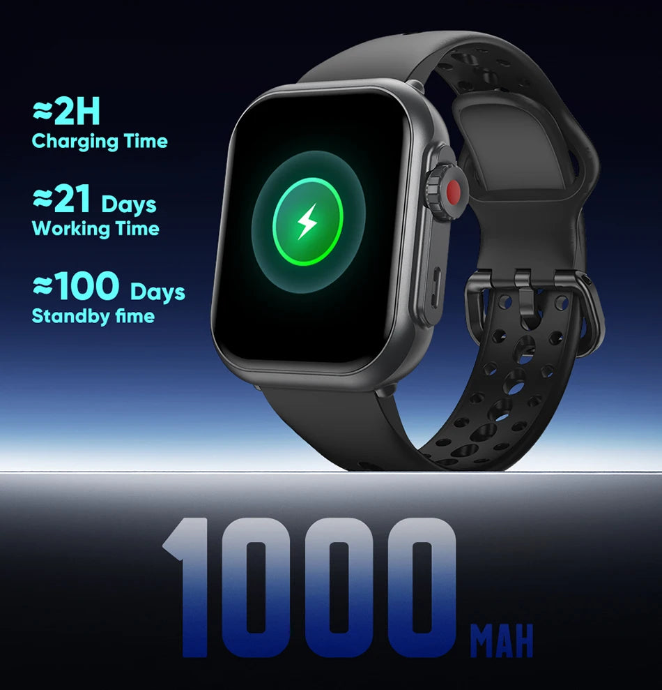 2025 New For Xiaomi Smart Watch Men Women 1.85-Inch HD AMOLED Full Touch Screen IP68 Waterproof Bluetooth Call SmartWatch Man