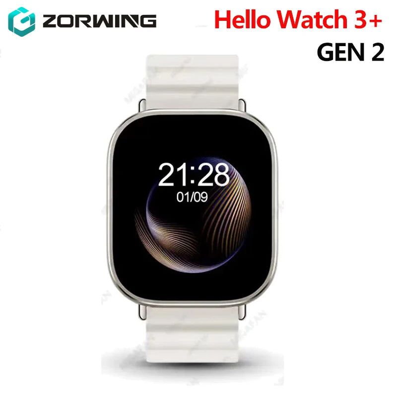 Hello Watch 3+ Gen 2 AMOLED Smart Watch Men Photo Album Recording Smartwatch Always Display 1GB Local Music EBook Bluetooth 2024