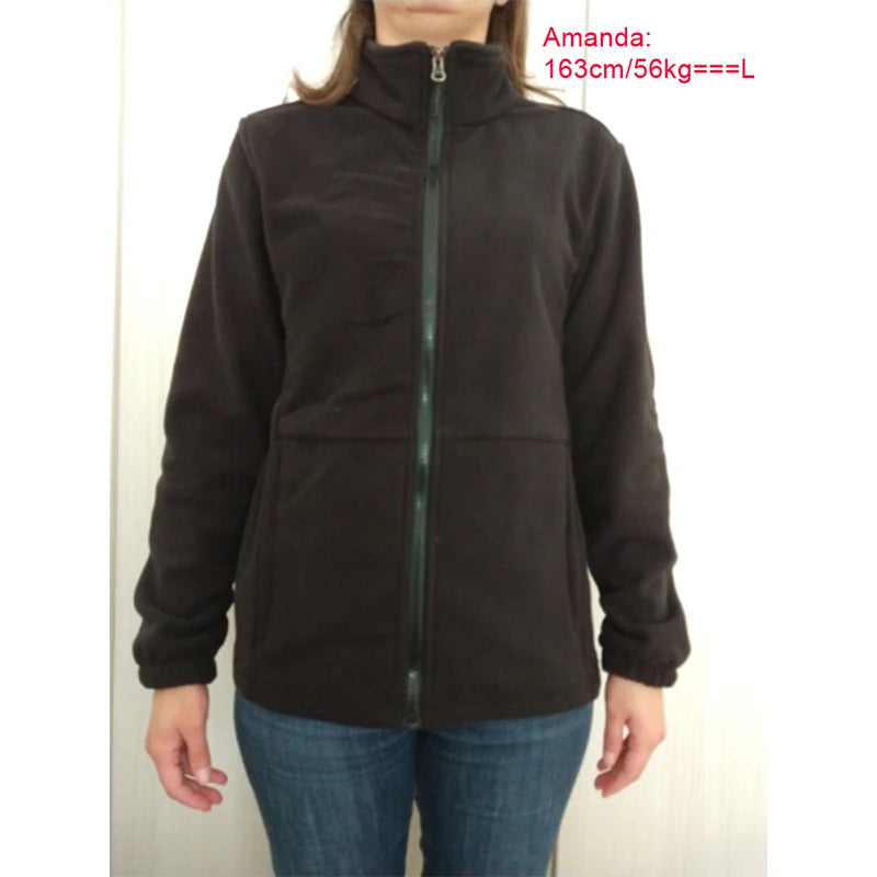 Winter Women's Wool Jacket Stand Collar Warm Breathable Cold Resistant Casual Comfortable Outdoor Travel Hiking Clothing