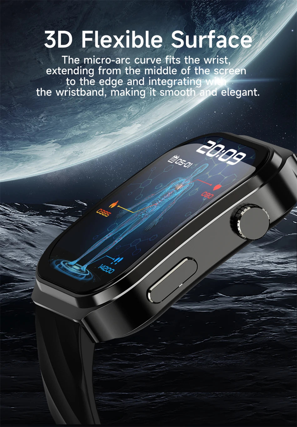 LIGE ECG+PPG AI Medical Diagnosis Health Smartwatch Blood Lipids Uric Acid Smart Watch Men Waterproof Watch Women Bluetooth Call
