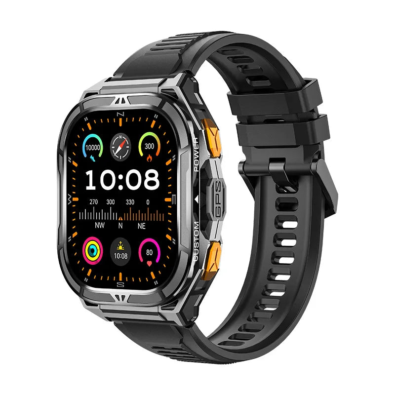 Smart Watch Men Women 1.83" AMOLED Screen 1000mAh Bluetooth Call Sports Fitness Bracelet IP68 Waterproof Smartwatch For Android