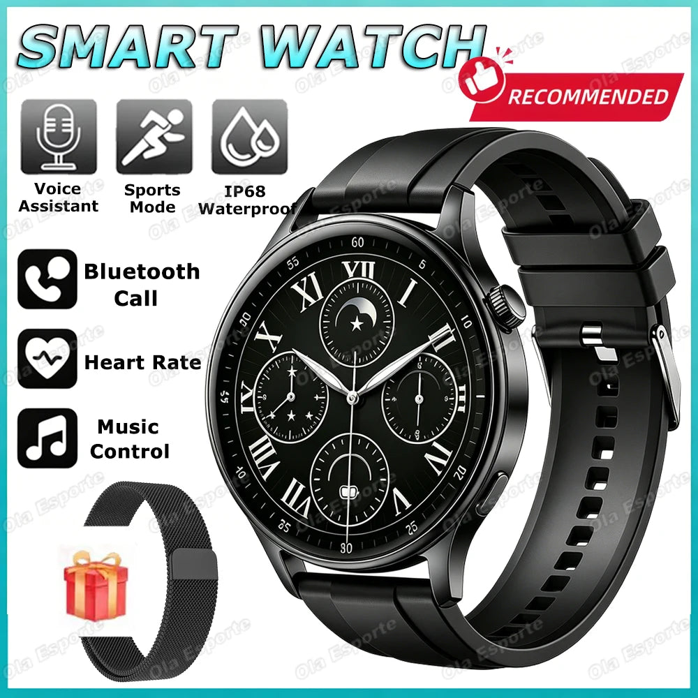 2026 New Smart Watch For Men Women 1.52" Full Touch Screen Waterproof Health and Sleep Monitor Multi-function Smart Watch HW12