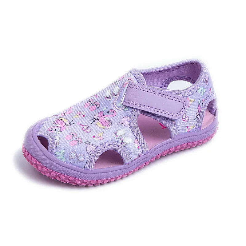 Kids Shoes Summer New Breathable Hollow Out Girls Shoes Beach Sandals Indoor Baby Toddler Soft Sole Non-slip Casual Shoes 크록스