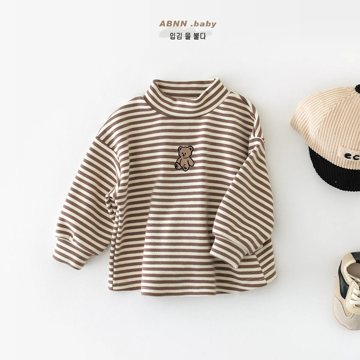 Spring Autumn Children Long Sleeve Casual T Shirts Stripe Baby Boys Girls Loose Pullover Newborn Undershirts Toddler Tops