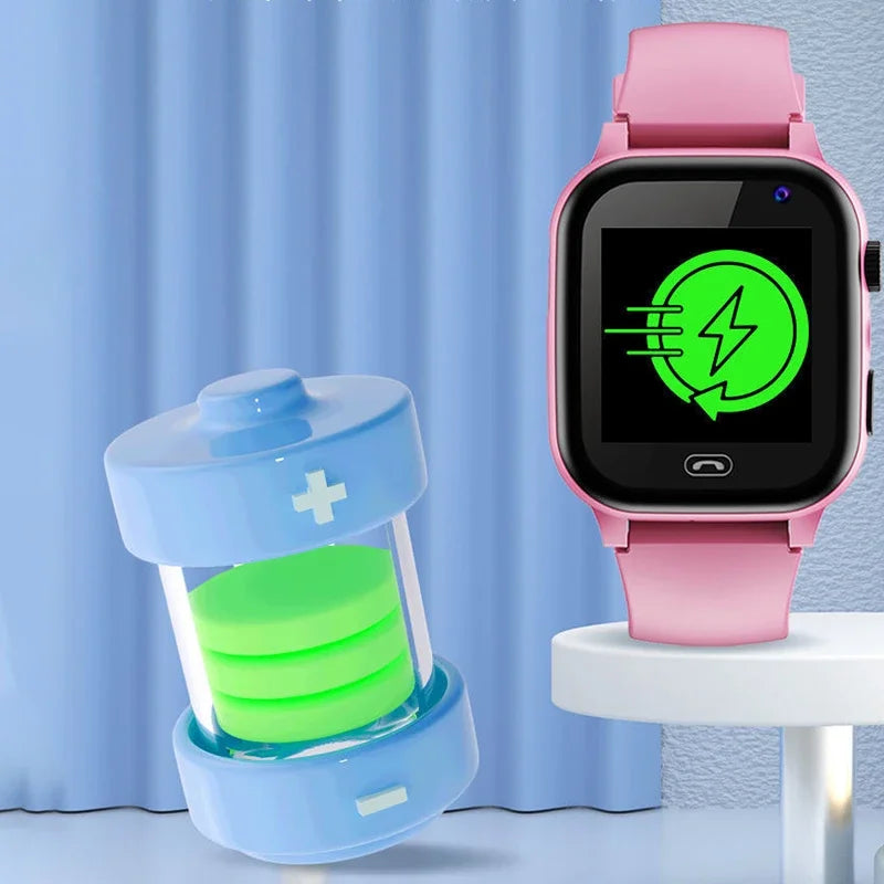 Kids 2G Smart Watch Sim Card Video Call  SOS GPS Location Phone Watch Camera Location Tracker Waterproof Child Smartwatch Girls