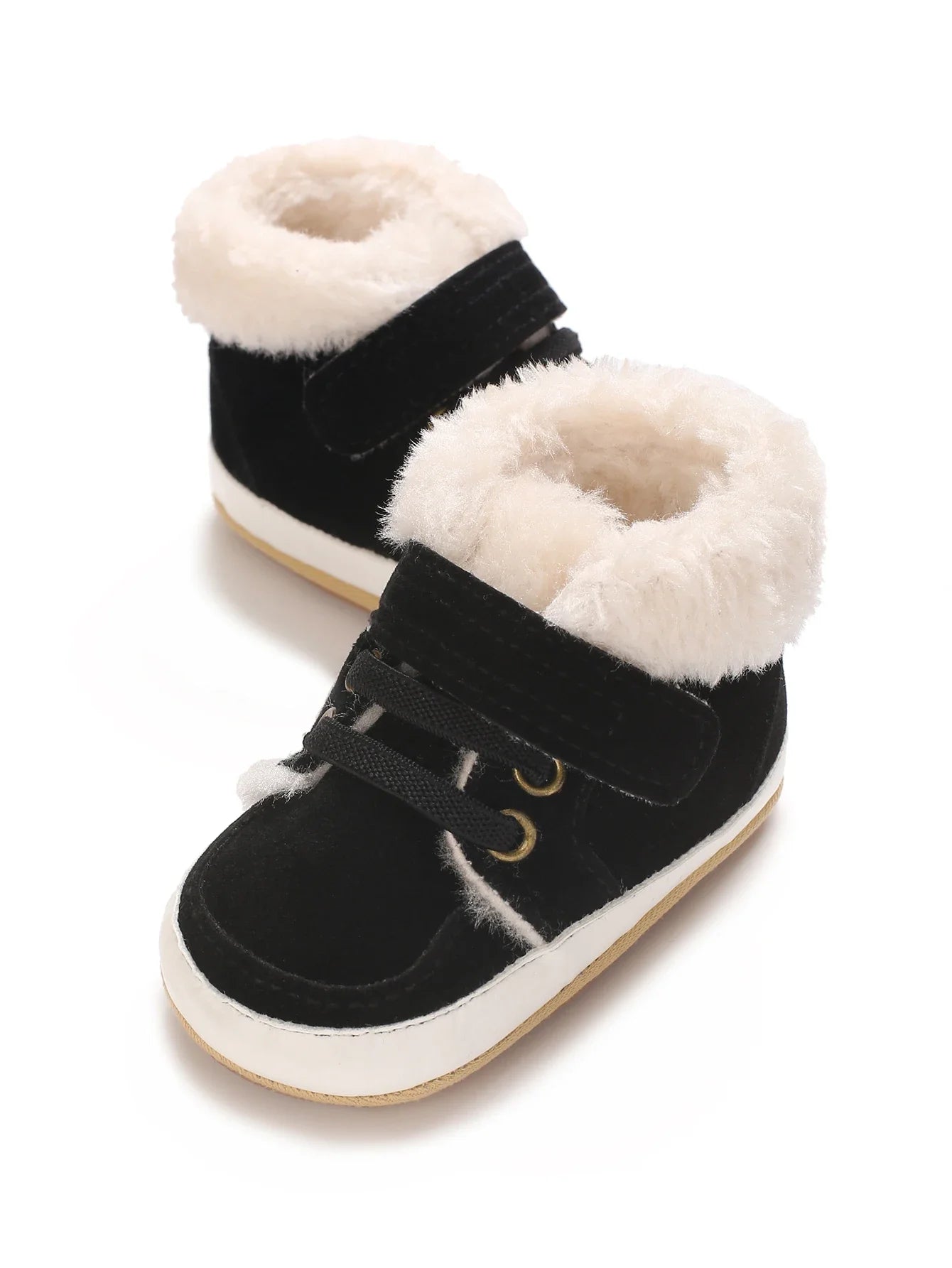 Baby Winter Boots - Soft Cotton Snow Shoes for Toddlers | Warm First Walkers 0-24M | Solid Color Design"