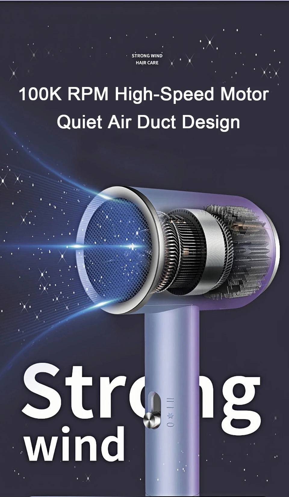 Hair Dryer 1200W Professional Powerful Hair Dryer Fast Heating Hot And Cold Adjustment Ionic Air Blow Dryer with Air Collecting