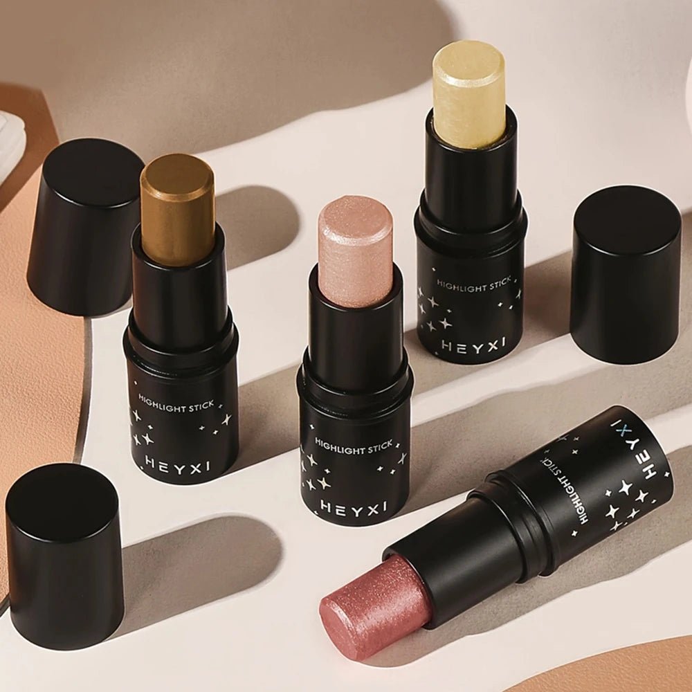 High gloss grooming stick, waterproof and sweat resistant, available in multiple colors, natural three-dimensional makeup look