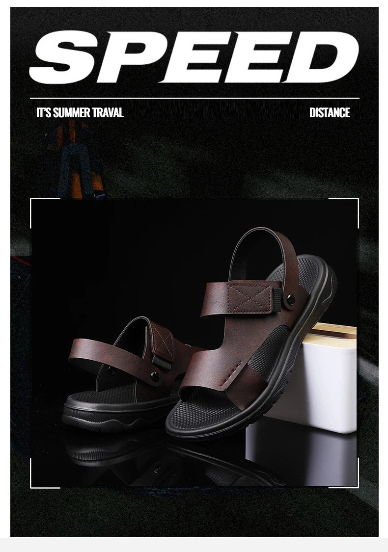 Sandals Men's Summer 2025 Casual Dual-Purpose Large Size Beach Shoes Outdoor Non-Slip Slippers Wading and River Tracing Shoes