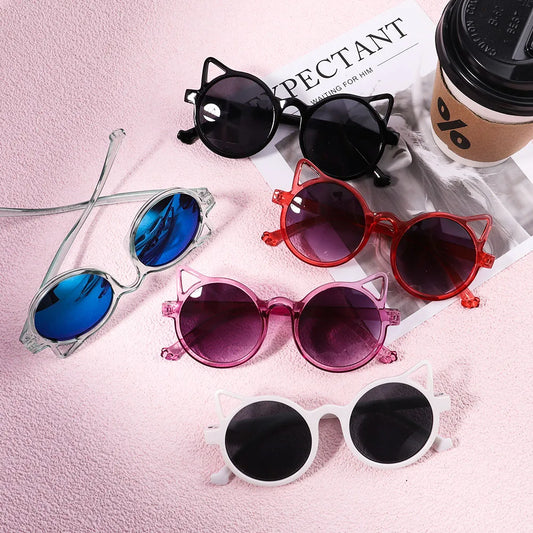 Kids Vintage Cute Sunglasses Boy Girl Toddler Baby Outdoor UV Protection Sun Glasses Eyewear Children Accessories Gift Wholesale