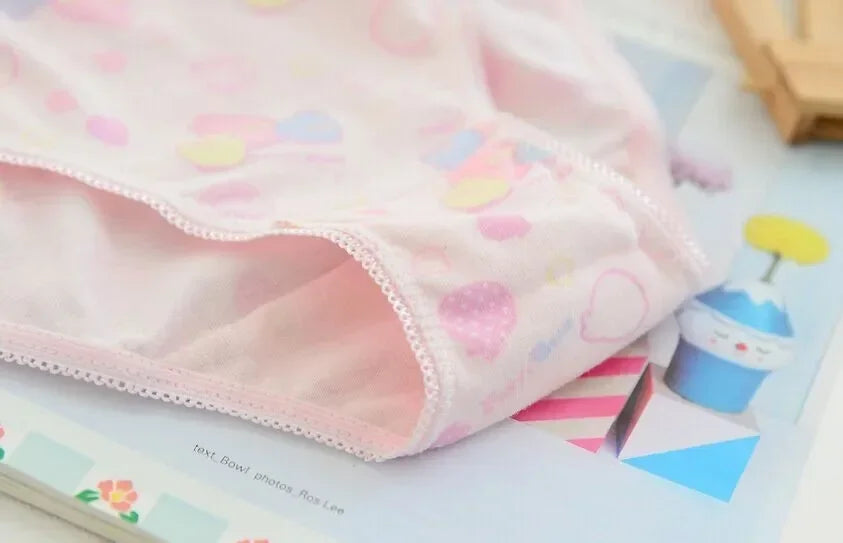 24pieces/Lot 100% Cotton Girls Underwear Chirdren Briefs Girls Panties  Kids Underwear2-12Years