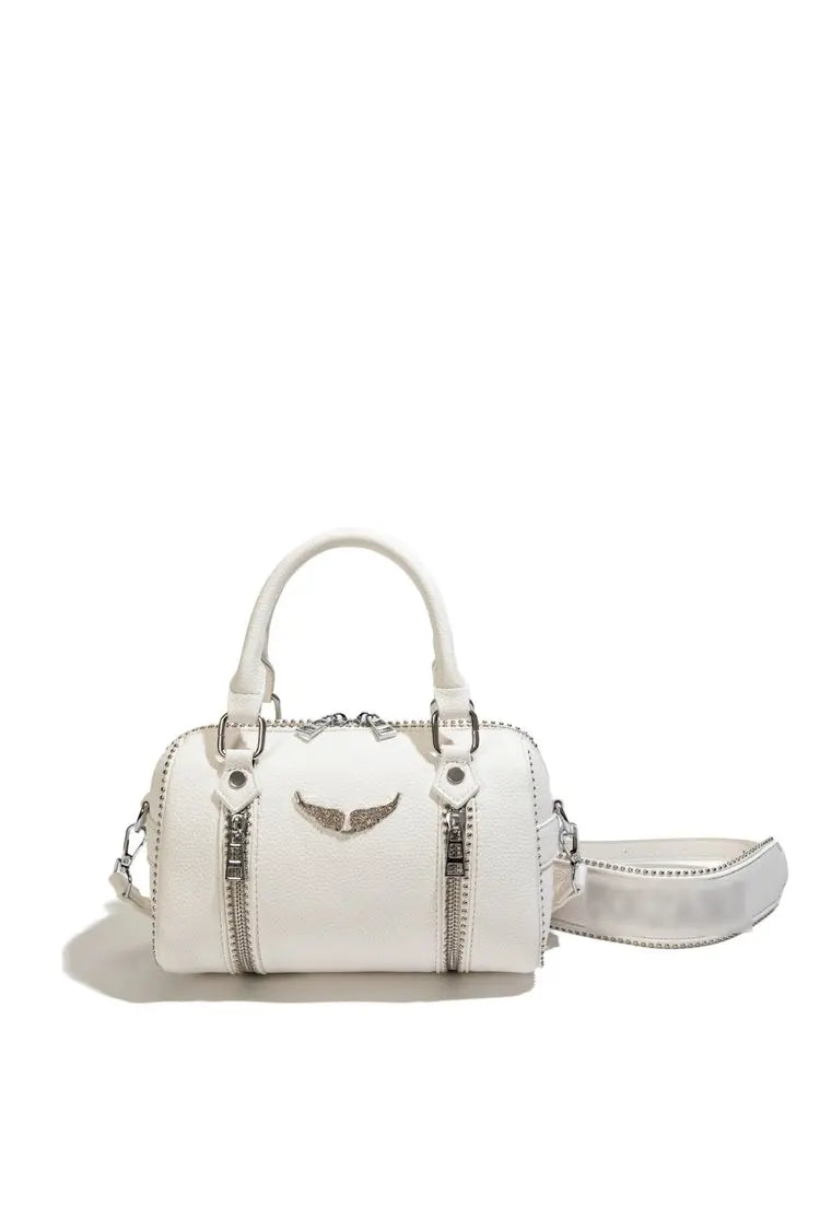 Famous design zipper women's crossbody bag, fashionable women's chain shoulder bag, modern trendy style handbag