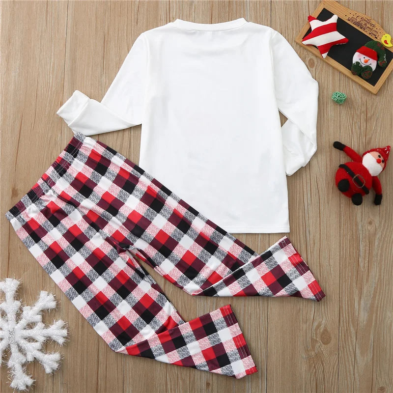 2024 Christmas Pajamas Sets Baby Mom Kids Father Family Look Clothing Suits Xmas Long Sleeve Sleepwear Matching Outfits