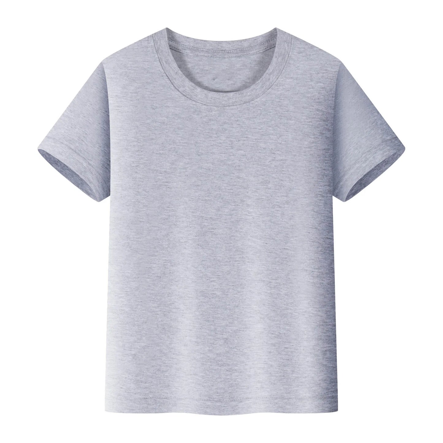 1 to 14 Years Boys Tshirt Plain Cotton Teenage Girls T Shirts Basic White Black Tees Korea Short Sleeve Summer Children Clothing