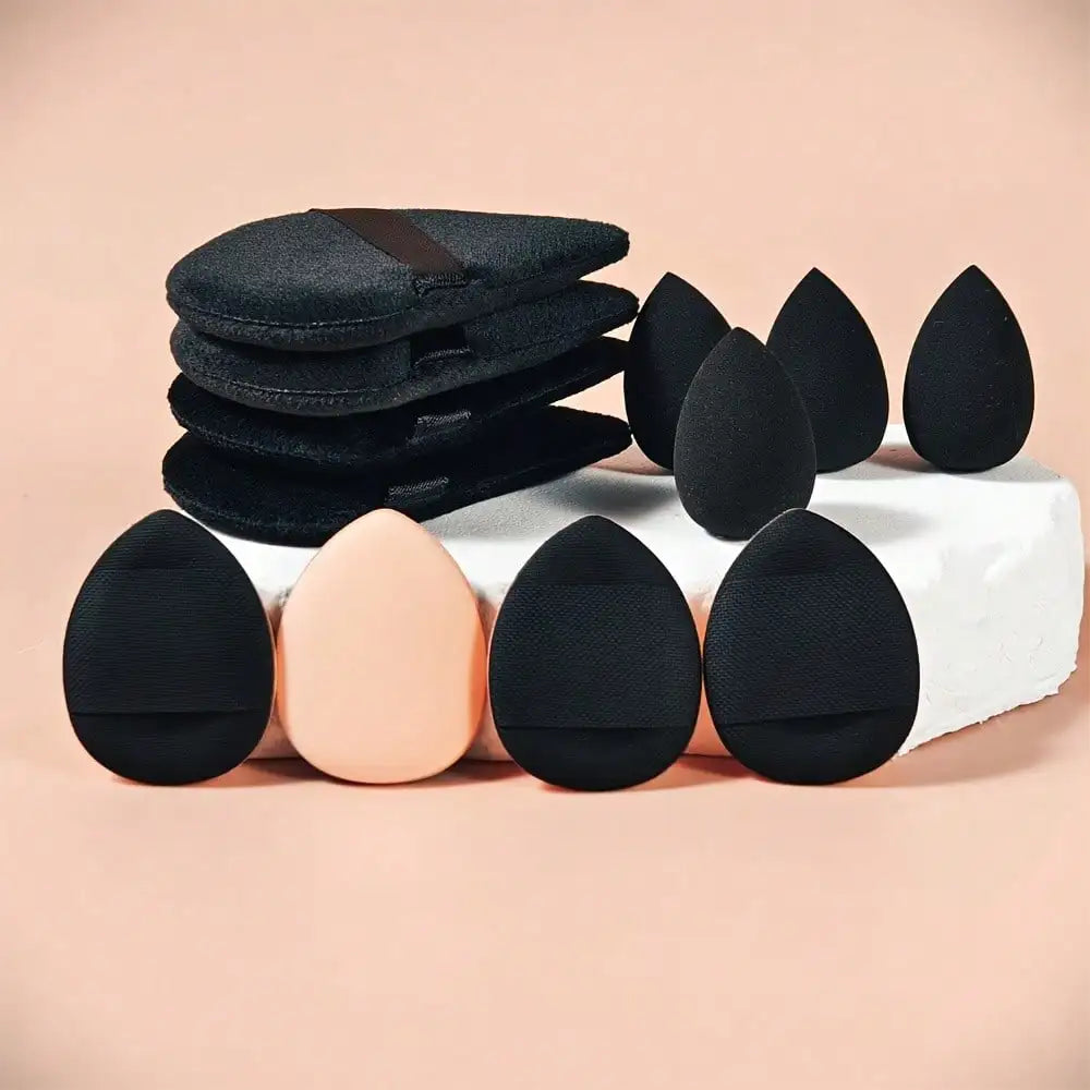 RANCAI 12PCS Skin-Friendly Soft Makeup Sponge Set, Wet & Dry Use, Suitable For All Skin Types