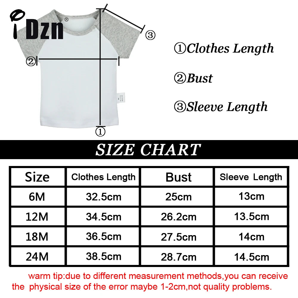 iDzn New Current Family Favorite Fun Baby T-shirts Cute Boys Girls Tees Infant Short Sleeves T shirt Newborn Clothes Kids Tops
