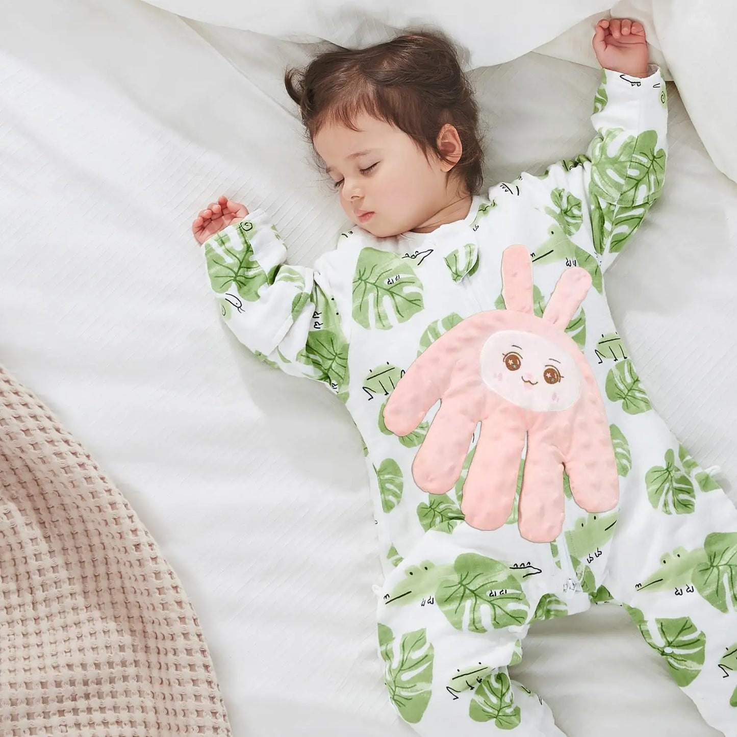 Adjustable Automatic Baby Patting Sleep Pillow Startle Prevention Soothing Palms Remote Control Baby Sleep Aid for 0-3 Toddler