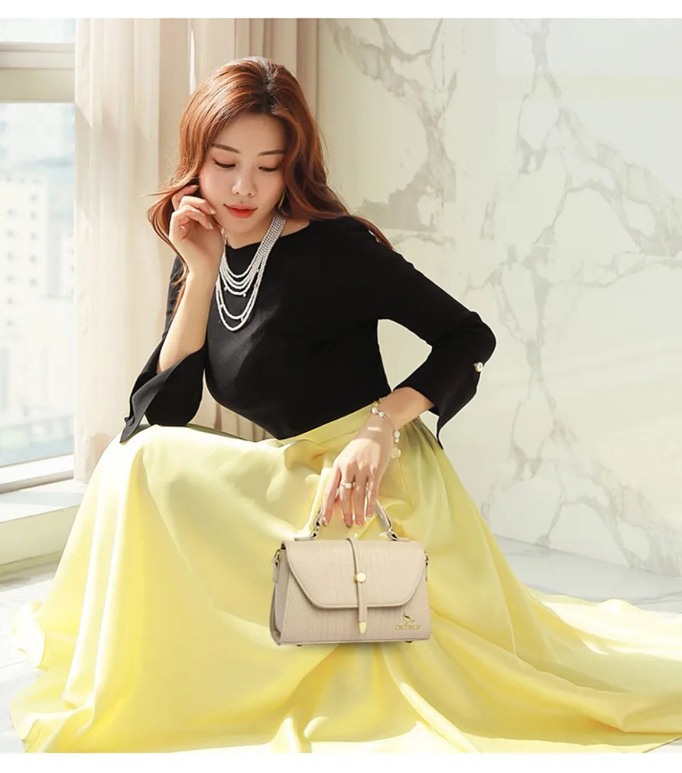Premium Leather Crossbody Bags for Women Female Shoulder Messenger Bags Luxury Designer Handbags and Purses