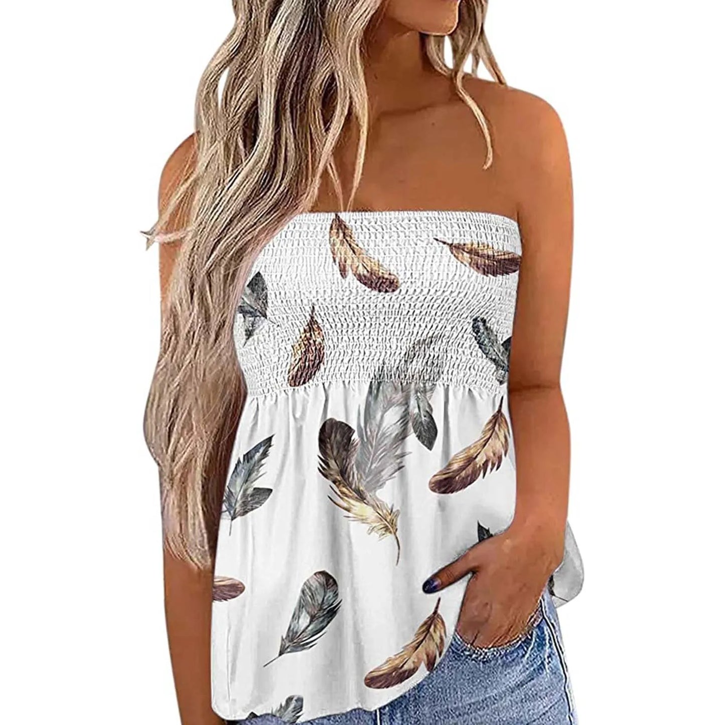 2022 Women Sexy Tube Top Summer Women Casual Tank Crop Tops Solid Color Elastic Design Backless Breathable Strapless Tops
