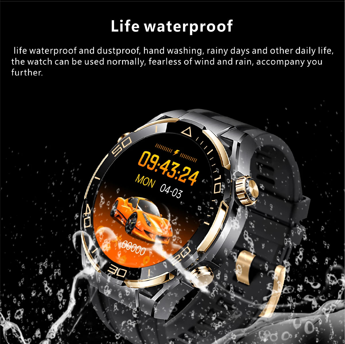 2024 For Huawei Xiaomi Men's Smartwatch Bluetooth Call 1.62" 480*480 AMOLED HD Screen 4GB ROM NFC Waterproof Women's Smartwatch