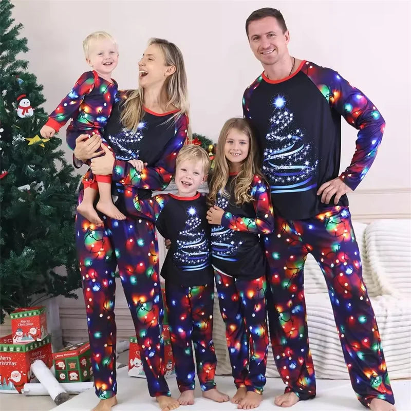Christmas Family Pajamas Adults Kids Matching Outfits Cute Loose Sleepwear Mother Daughter Father Don Baby Romper Xmas Look Pjs