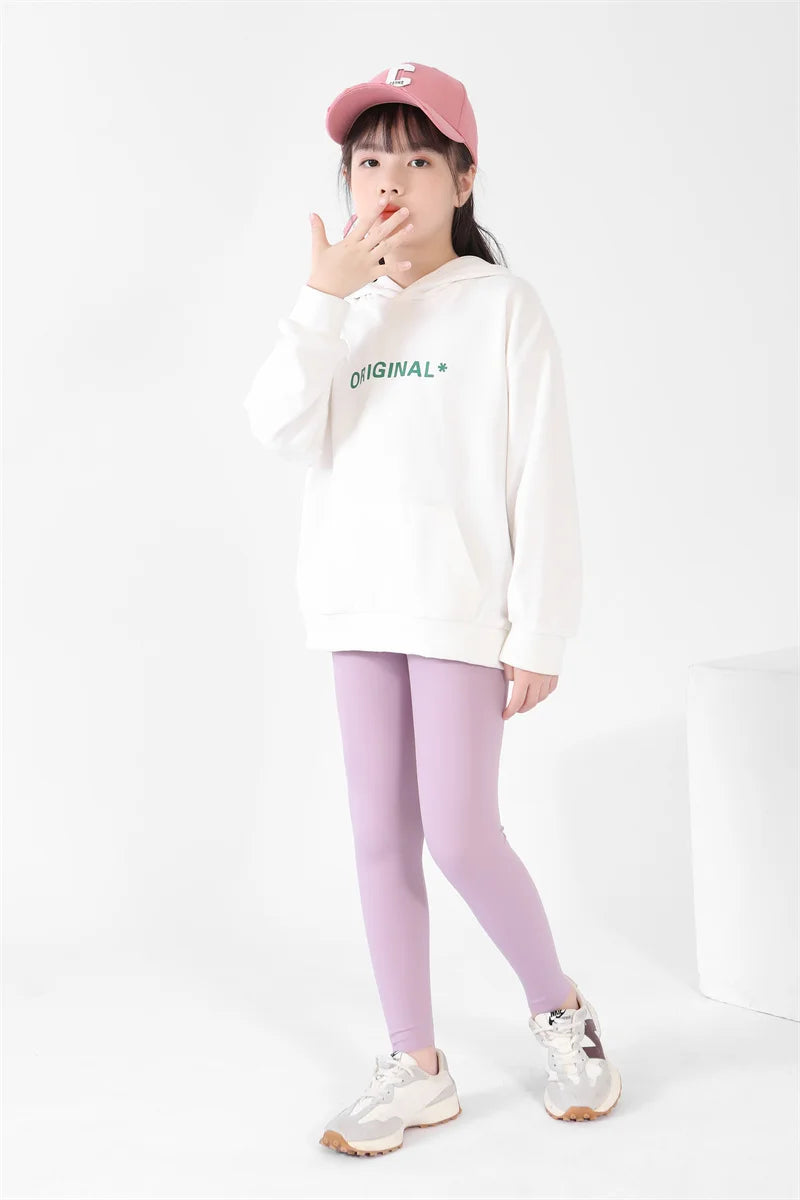 Girls Shark Pants Spring And Autumn Thin Section Baby Wear Casual Cut Sports Pants 4-12 Years Old Children's Elastic Dance Pants