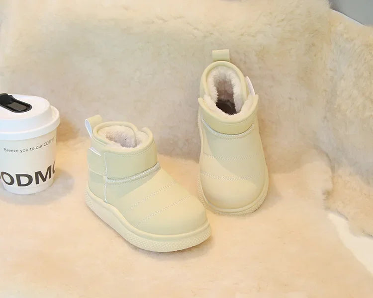 Winter Girl Outdoor Snow Boots New Causal Children's Cotton Boots for Boys Soft Warm Furry Hairy Kids Fashion School Ankle Boots