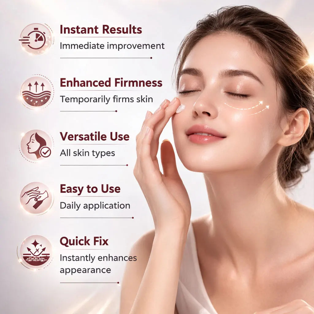 Fast-Acting Eye Tightening Cream Primer Eye Firming Cream Smooth Fine Line Facial Makeup Primer for Women Eye Care 20ML