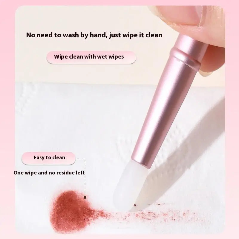 Mini Silicone Lip Brush Concealer Brush With Cover Chain Lip Mask Applicator Lip Gloss Brush Lipstick Brush Makeup Beauty Tool