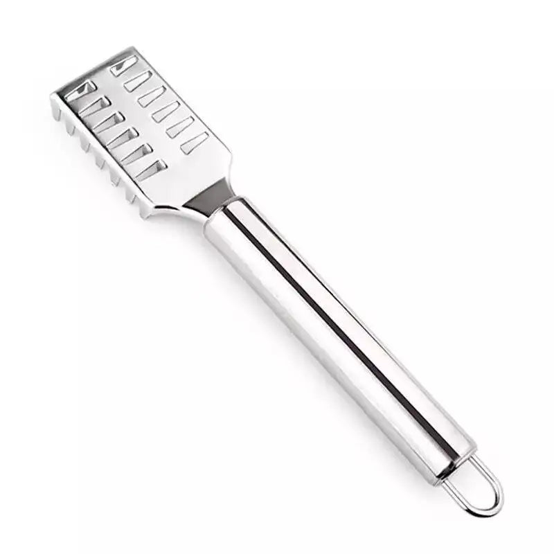 Stainless Steel Fish Scaler Remover Tool, Anti Splash Fish Scale Scraper with Non Slip Handle, Easy Cleaning Kitchen Gadget.