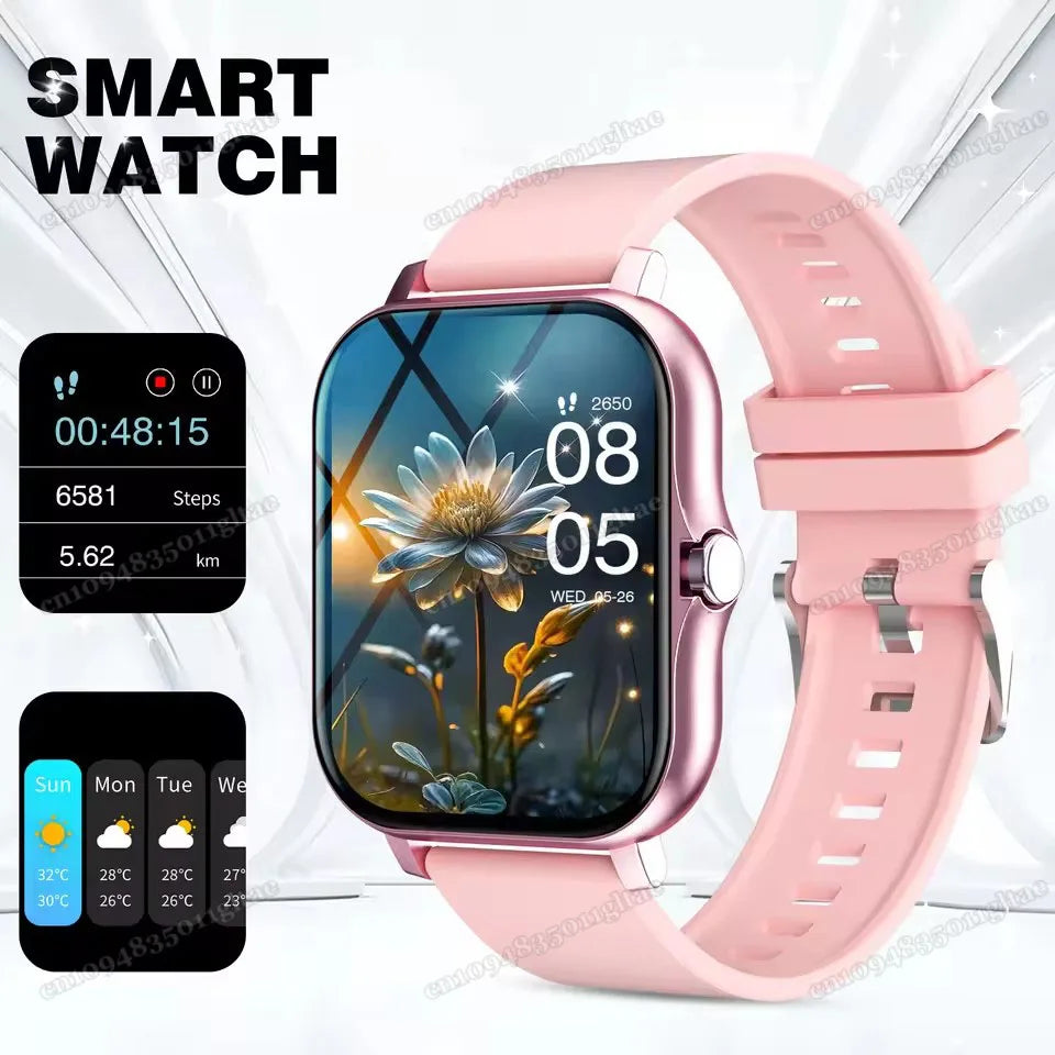 Smart Watch For Android IOS Watches 2.01inch HD Display Bluetooth Call Message Alert Music Sports Mode Smartwatch Men Women Gift
