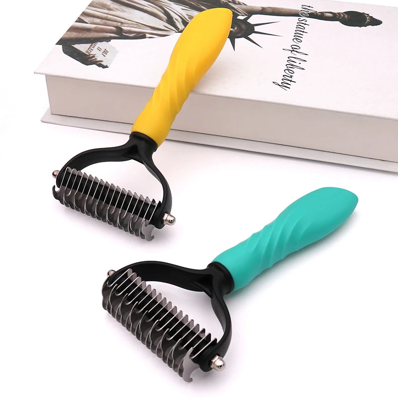 New Arrival Pet Hair Removal Comb Cat Dog Brush Pet Hair Grooming Tool Hair Shedding Combs Pet Fur Trimming Dematting Brushs