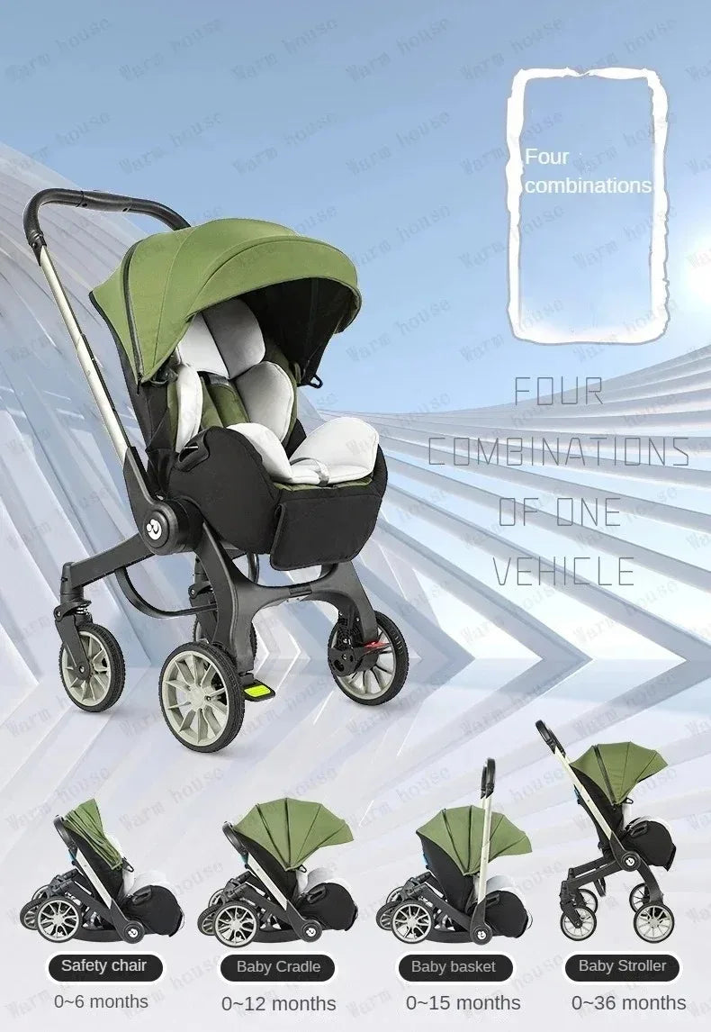 2025 NEW baby stroller 4in1 trolley car seat Multifunctional baby carriage luxury Foldable and portable strollers