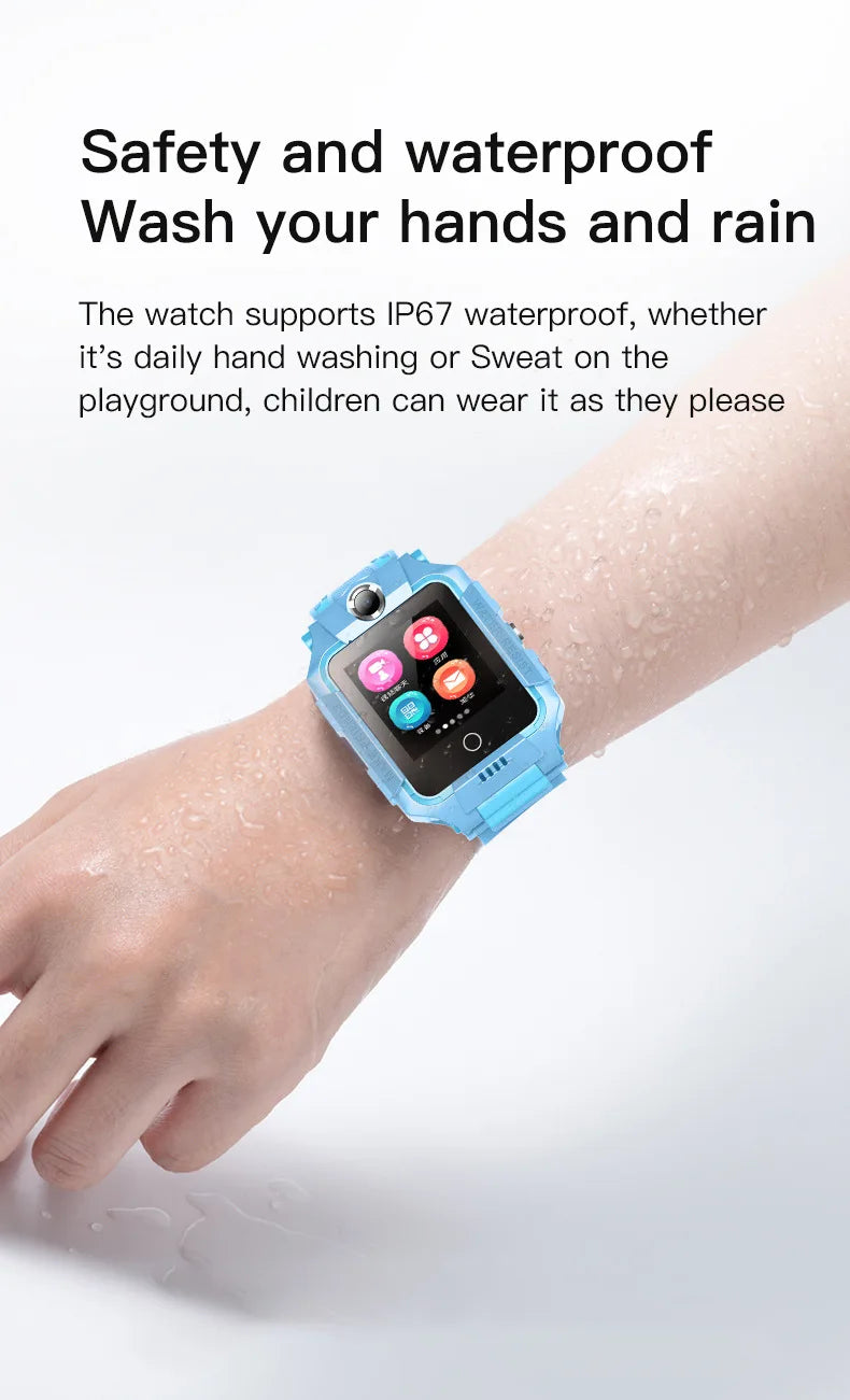 4G kids Smart Watch SOS Waterproof Sim Card Smartwatch for Children Boy Child Watch Girl LBS Location Tracker Clock Phone Call