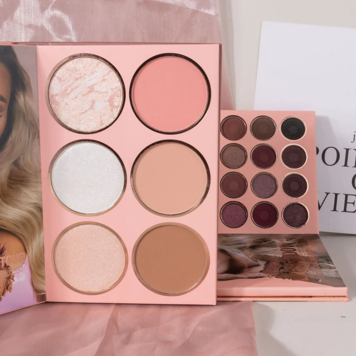 54-color Professional Makeup Palette Book Cosmetics Palette Matte Pearlescent Blush Highlight Contouring All-in-one Cosmetics