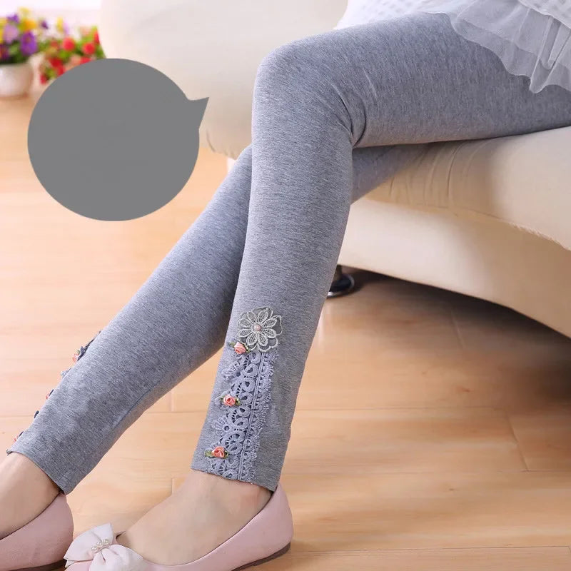 Girls Pants Skinny Print Cartoon Pattern Children Leggings Trousers Spring Girls Leggings Cotton Trousers Fille Kids Pants