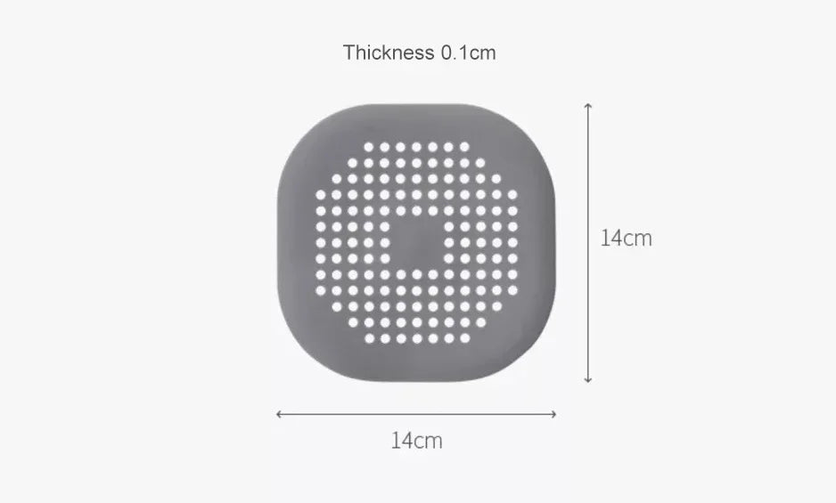 Sink Strainer Shower Drain Plug Hair Catcher Bathtub Shower Kitchen Sink Sewer Hair Filter Screen Silicone Bathroom Accessories
